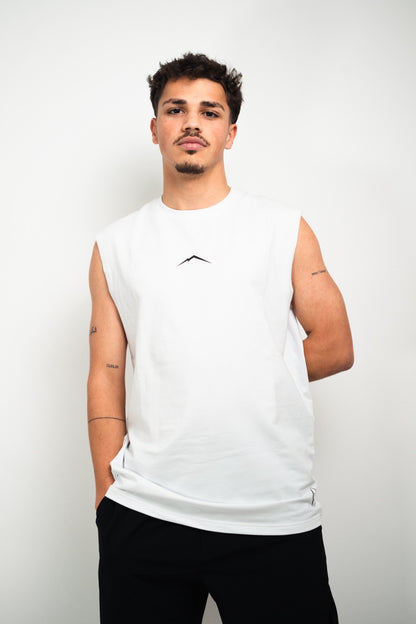 DOYU SLEEVELESS SHIRT WHITE