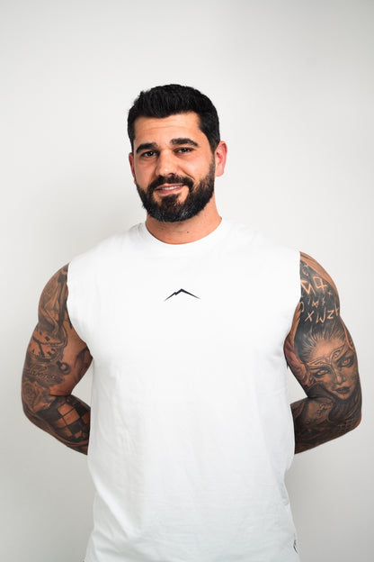 DOYU SLEEVELESS SHIRT WHITE