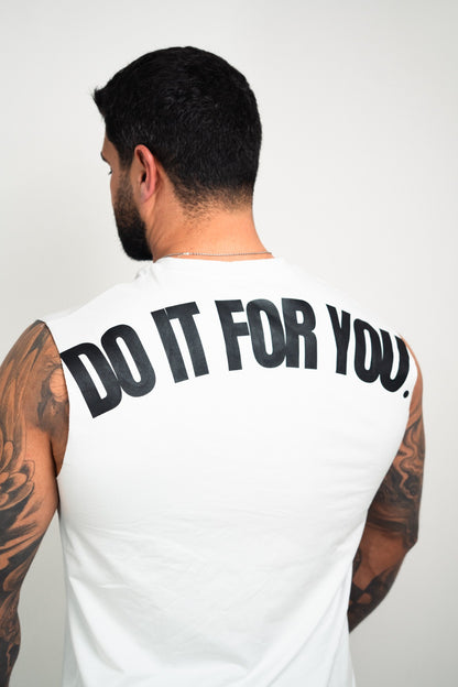 DOYU SLEEVELESS SHIRT WHITE
