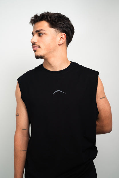 DOYU SLEEVELESS SHIRT BLACK