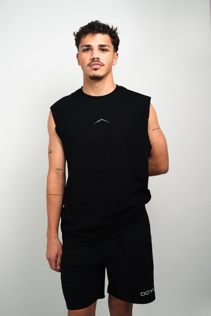 DOYU SLEEVELESS SHIRT BLACK