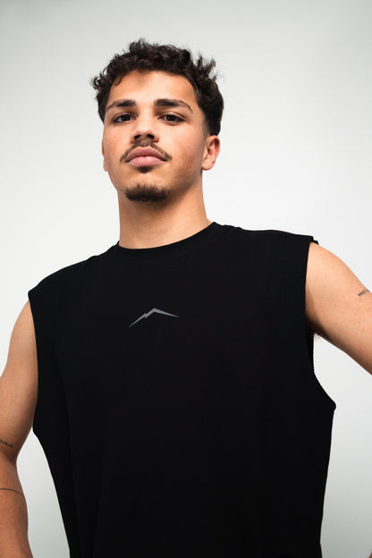 DOYU SLEEVELESS SHIRT BLACK