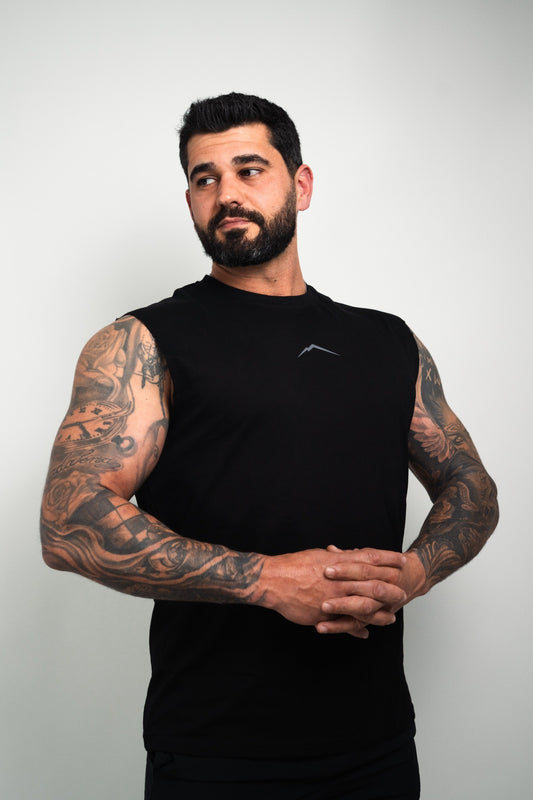 DOYU SLEEVELESS SHIRT BLACK
